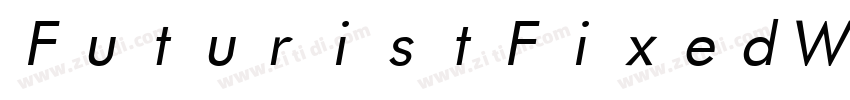 FuturistFixedWidth R字体转换